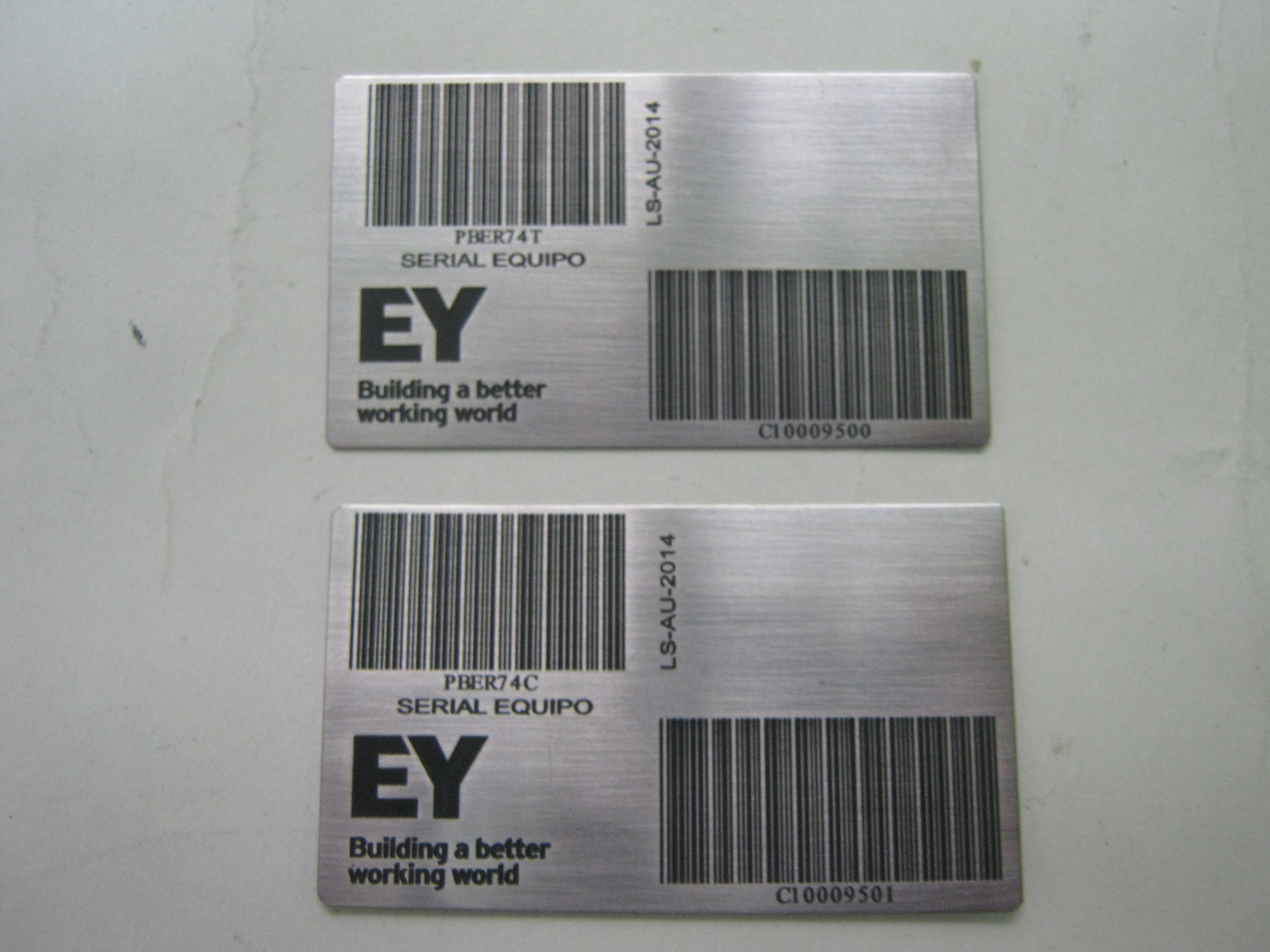PLACAS ACTIVOS FIJOS, PLACAS INVENTARIOS, ERNEST & YOUNG